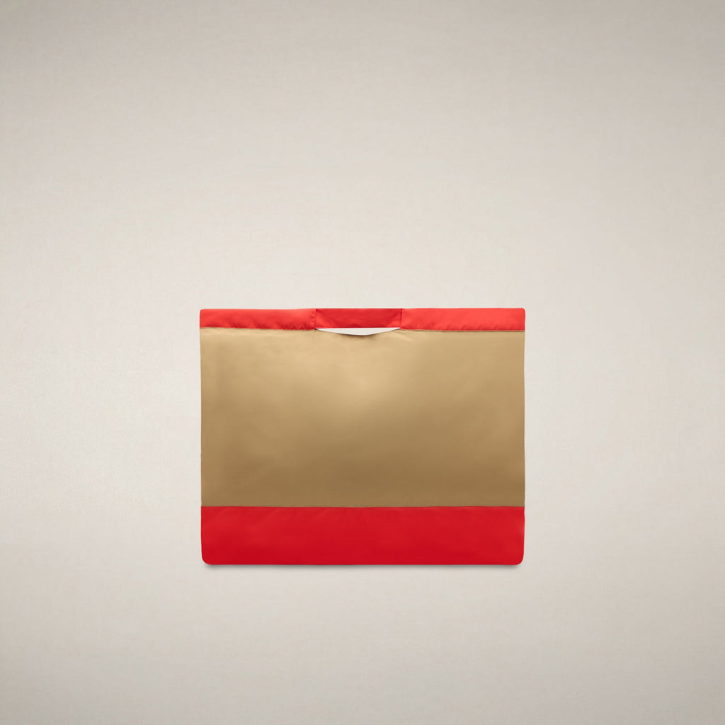 Bolso unisex Giah en marrón caqui y rojo Jack