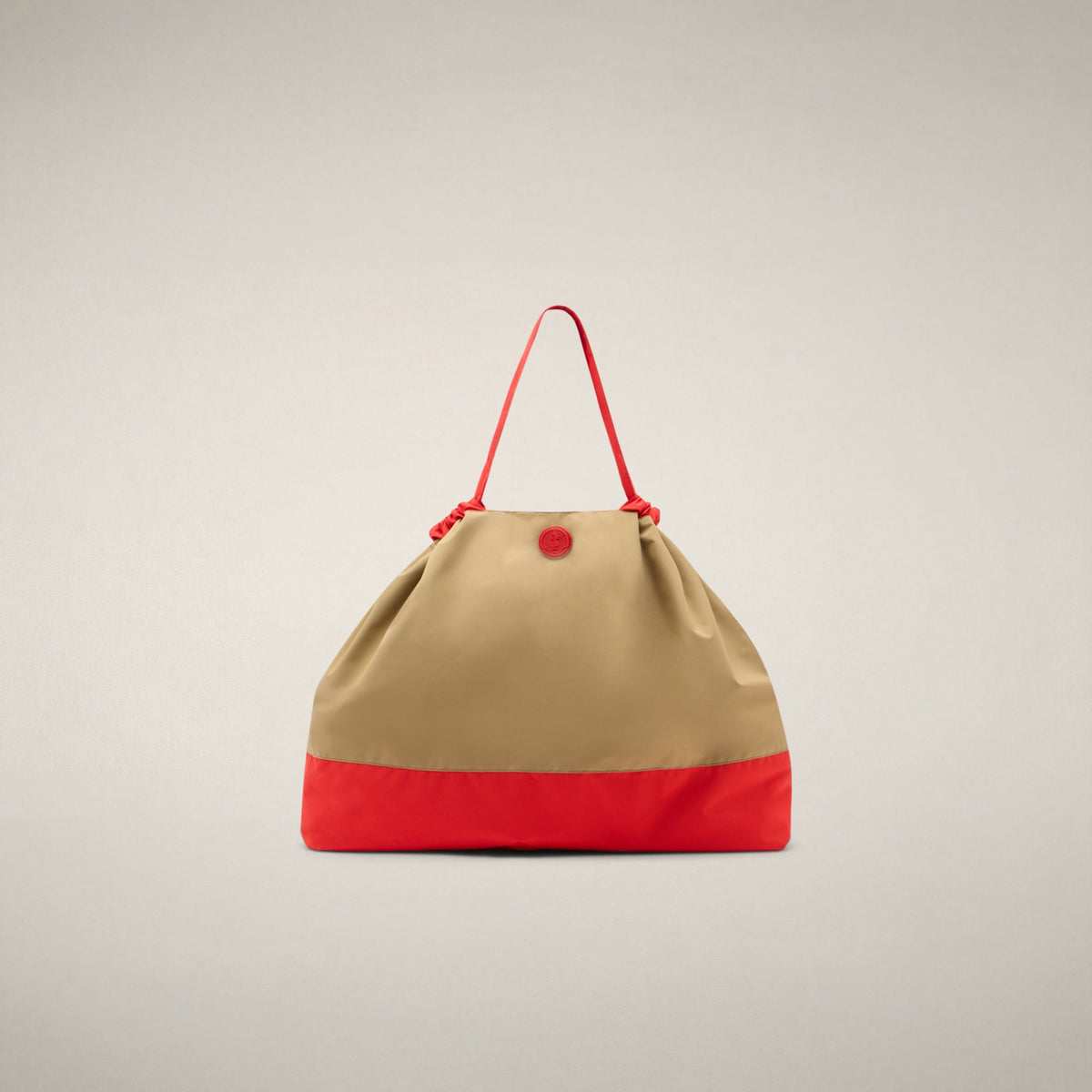 Bolso unisex Giah en marrón caqui y rojo Jack