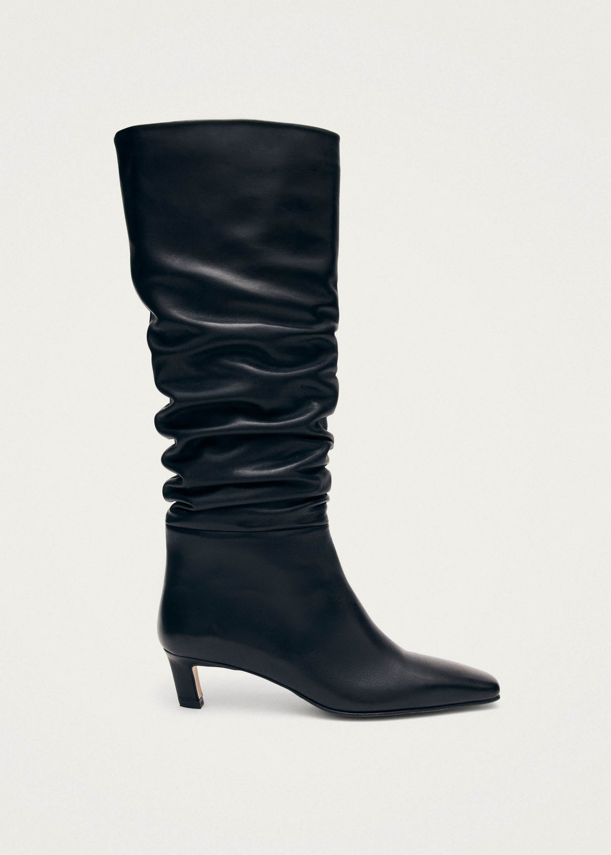 Kalila Stiefel aus schwarzem Leder