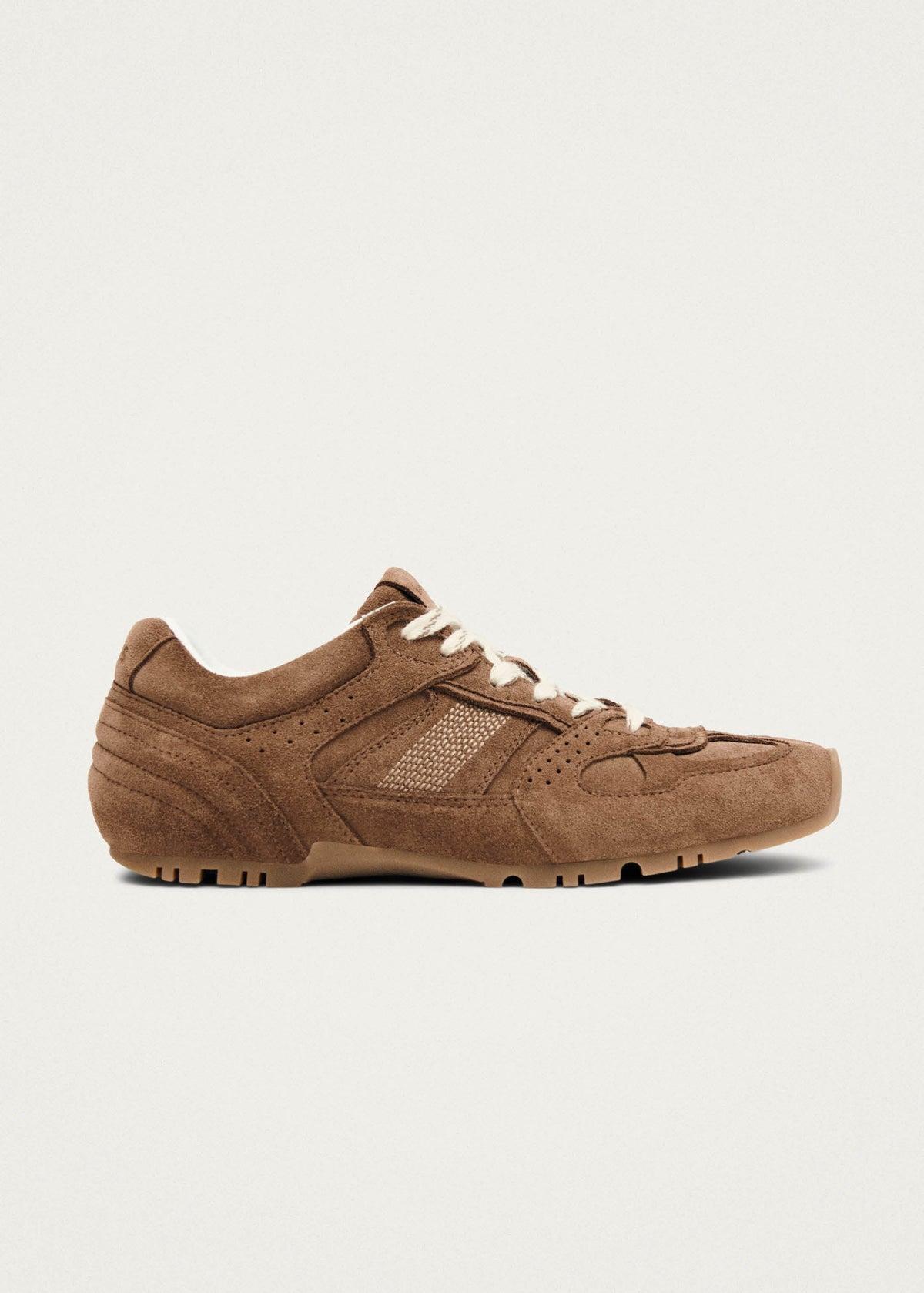 Tb.56 Sneaker aus braunem Veloursleder