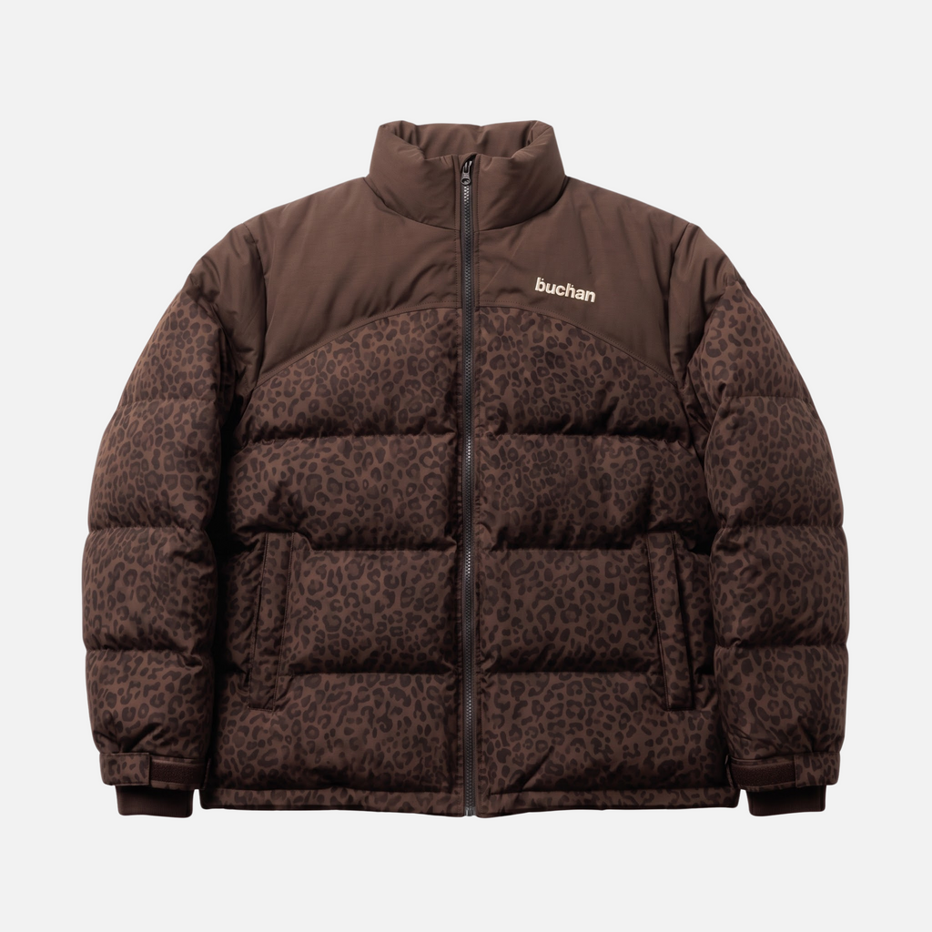 Water Reactive Cheetah Puffer - Brown