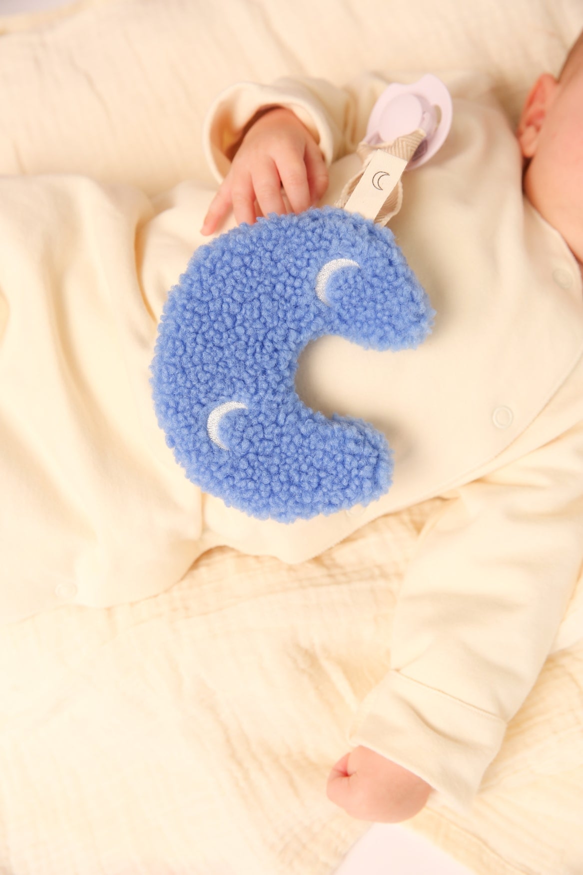 Pacifier plush toy | Light Blue Moon