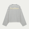 Striped Long Sleeve Shirt - Turquoise