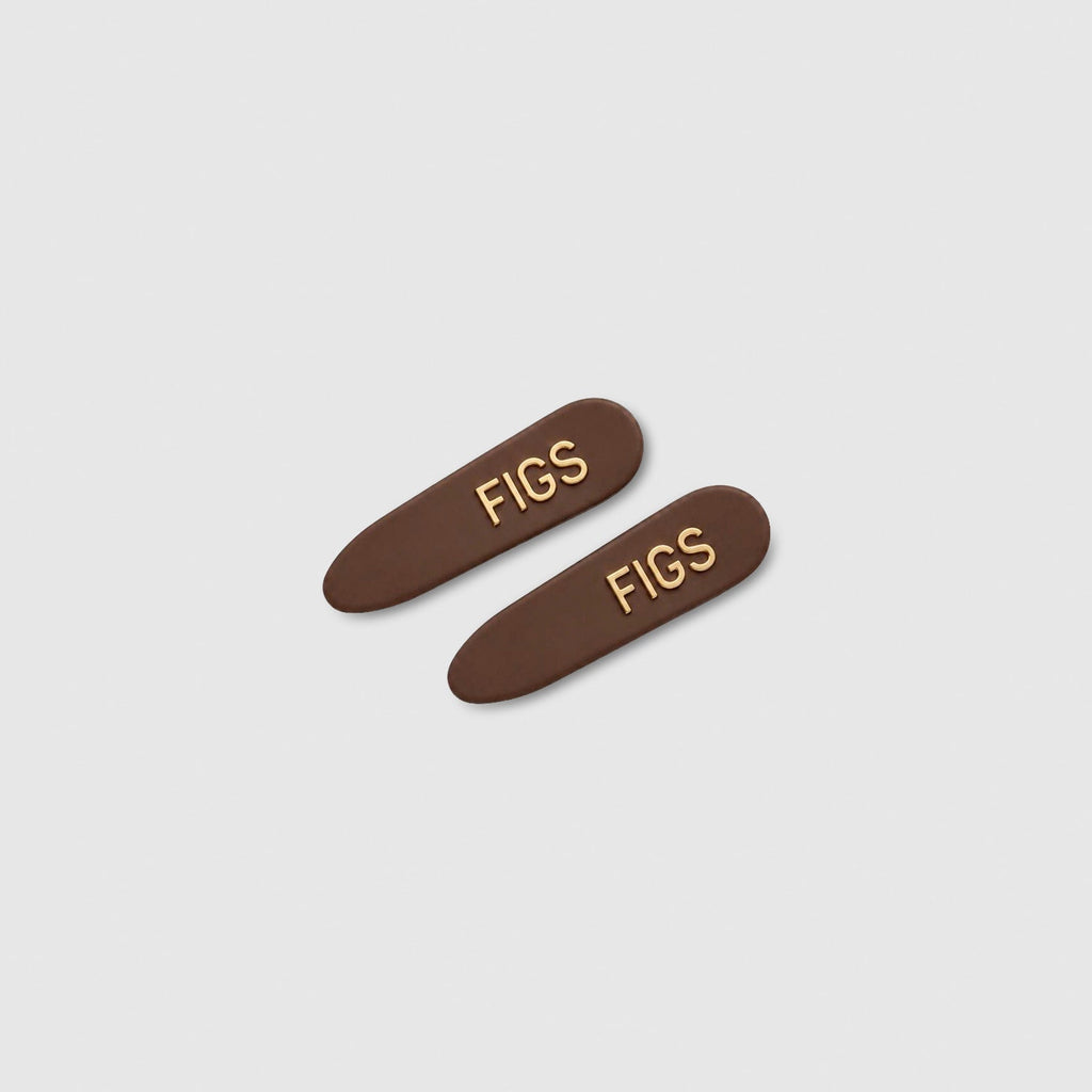 FIGS Barrette Clip 2-Pack - Espresso