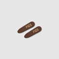 FIGS Barrette Clip 2-Pack - Espresso