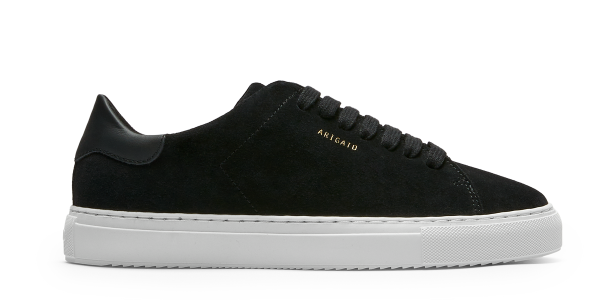 Clean 90 Suede Sneaker - Black/White - image 1