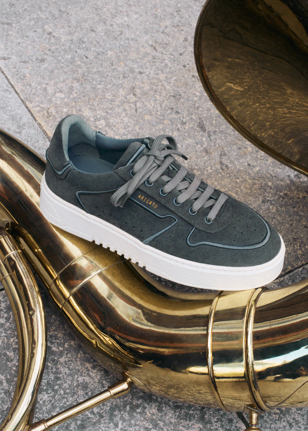 Orbit Embroidery Sneaker - Dark Grey/Off White - image 7