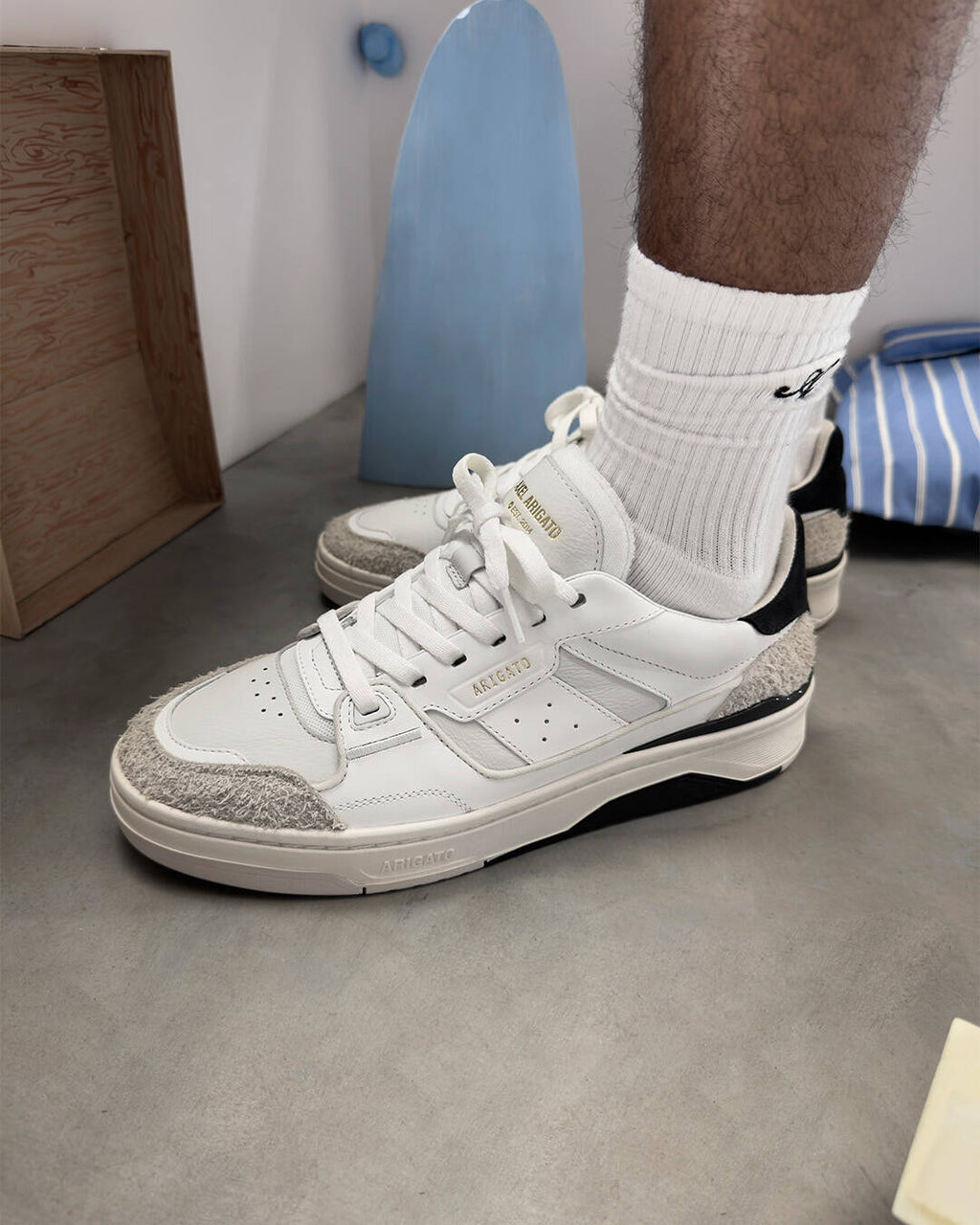 Clay Sneaker - Off White/Dark Blue - image 7