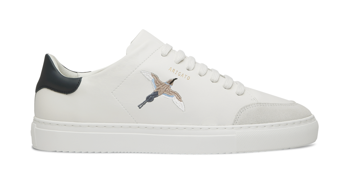 Clean 90 B Bird Sneaker - White/Dark Blue - image 1