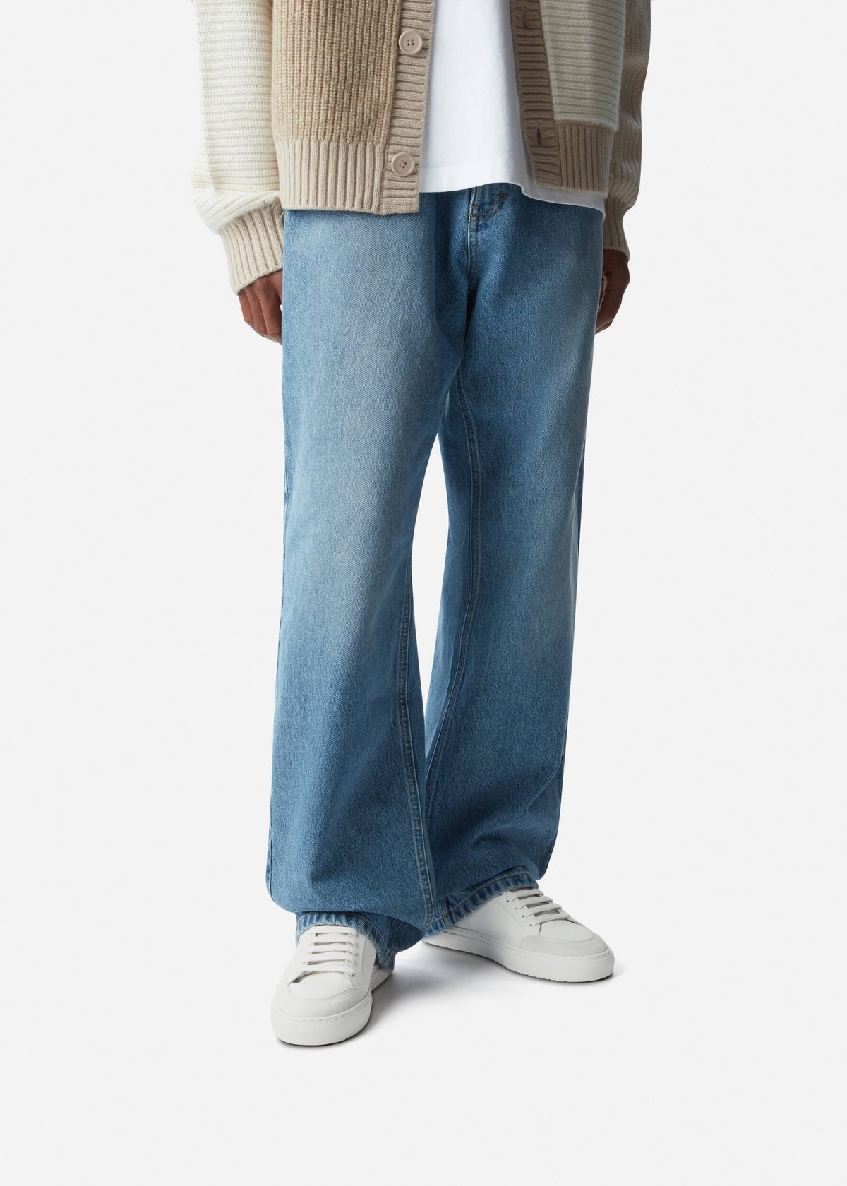 Clean 90 Triple Sneaker - Off White/Dark Blue - image 6