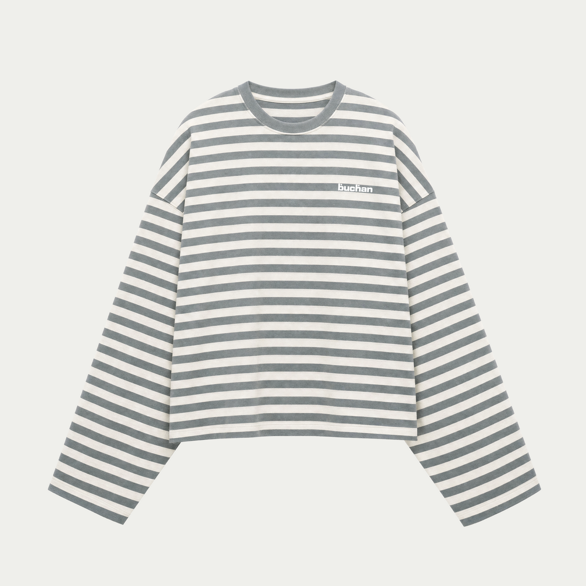 Striped Long Sleeve Shirt - Turquoise