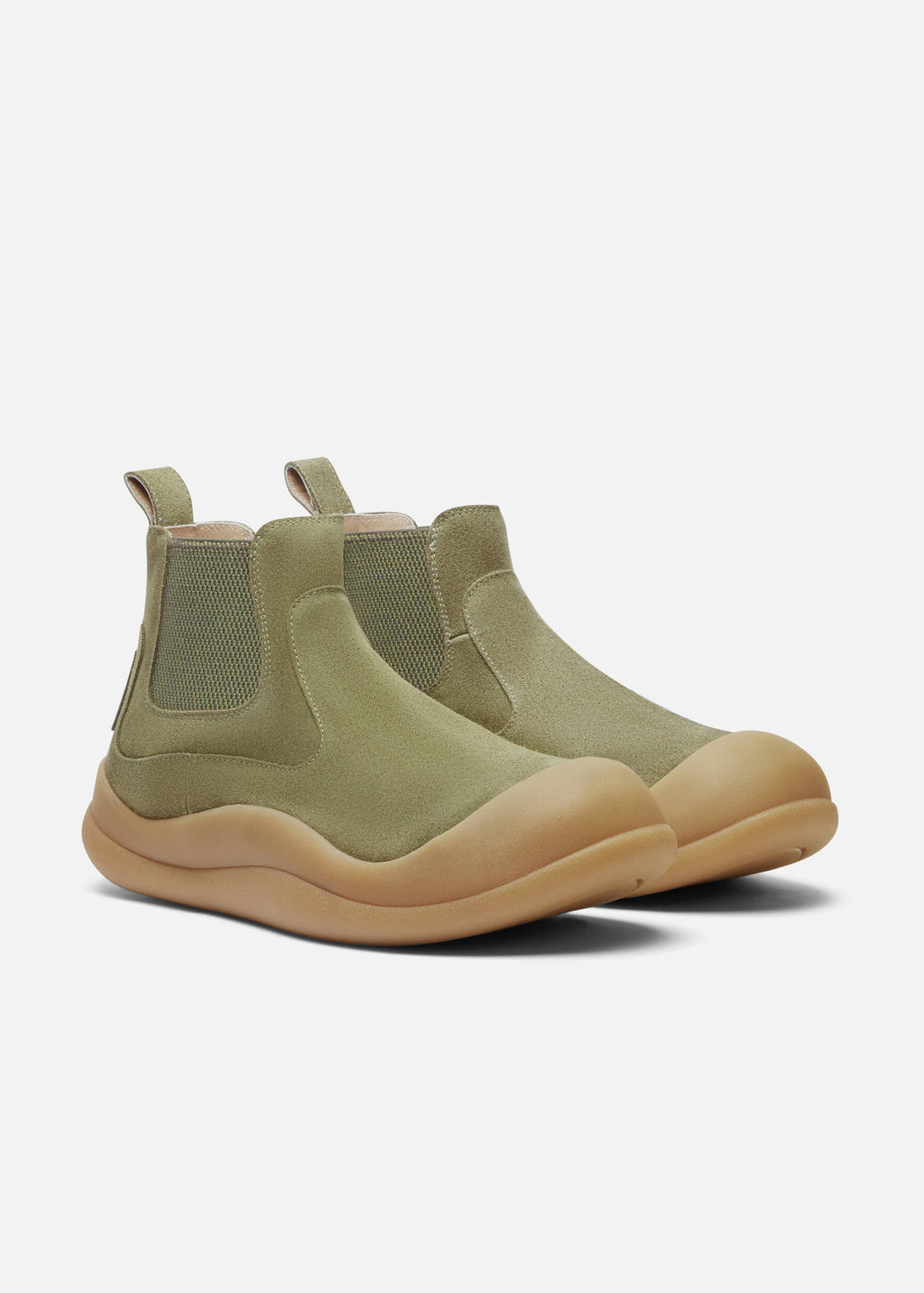 Squish Chelsea Boot - Dark Green/Gum - image 2