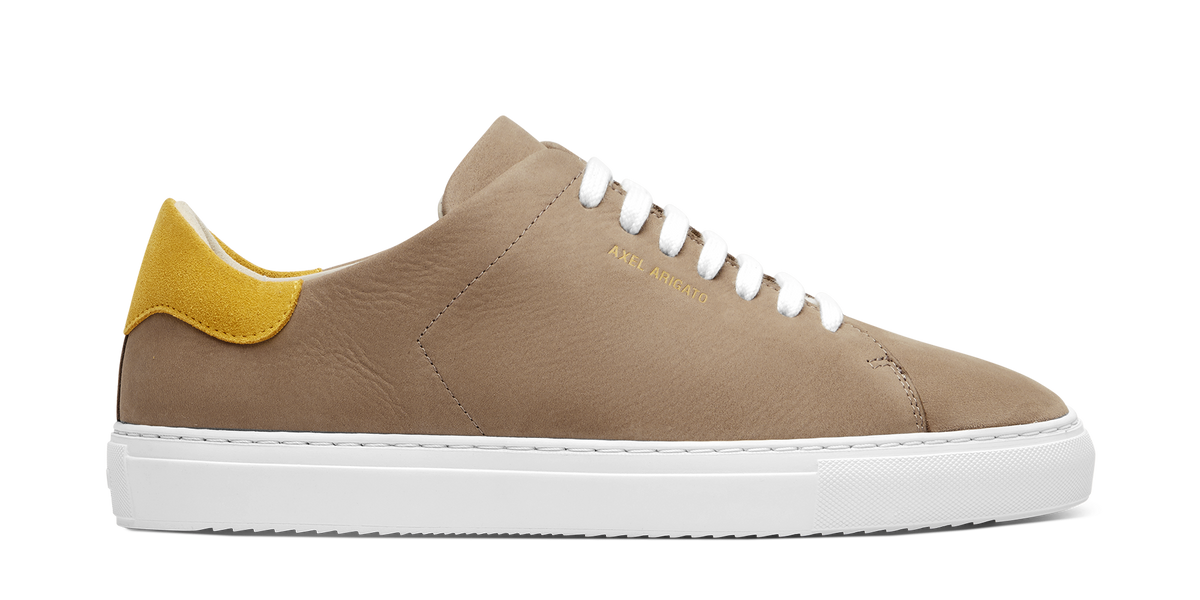 Clean 90 Sneaker - Taupe/Yellow - image 1