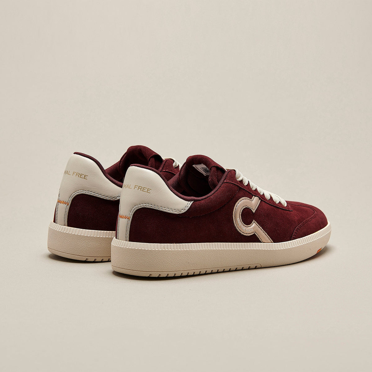 Woman's sneaker Gaia in bordeaux