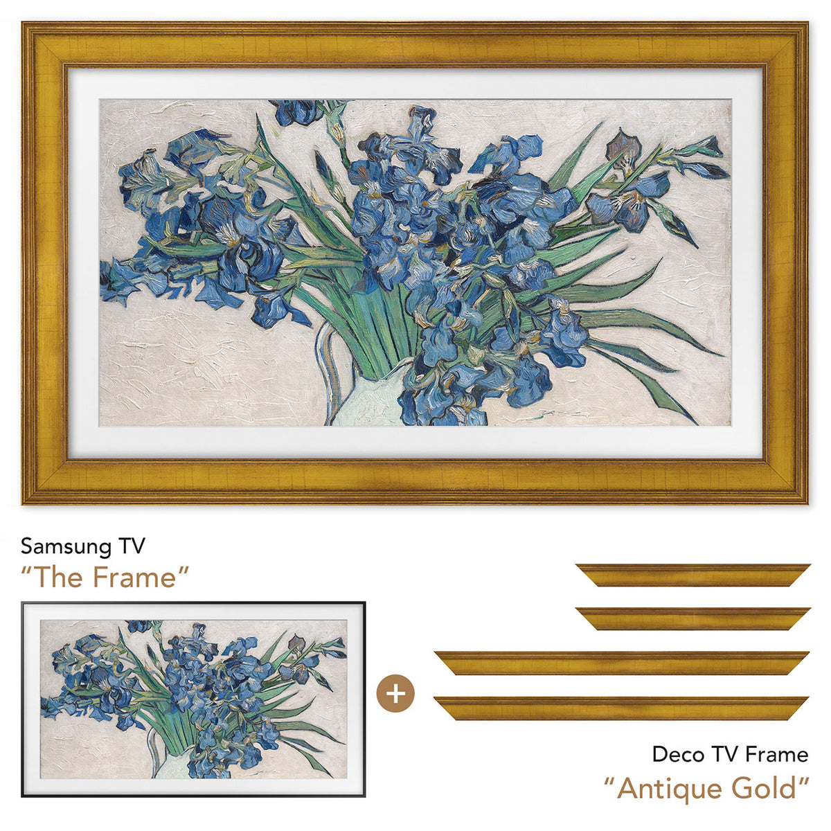 Frame My TV Samsung The Frame  85" Premiere Frame In Antique Gold - FRM-SF-D5179-85 - image 6