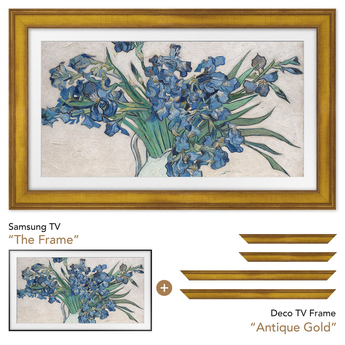 Frame My TV Samsung The Frame  75" Premiere Frame In Antique Gold - FRM-SF-D5179-75 - image 6