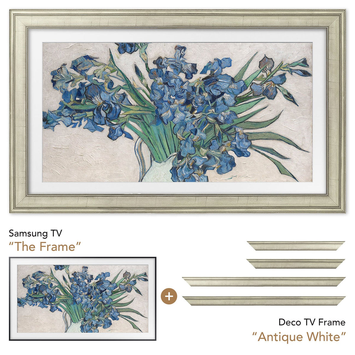 Frame My TV Samsung The Frame  55" Premiere Frame In Antique White - FRM-SF-D5181-55 - image 6