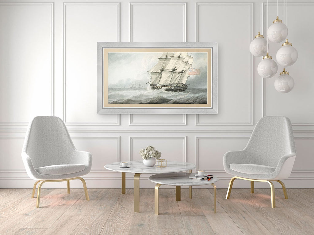 Frame My TV Samsung The Frame  32" Premiere Frame In Contemporary Silver - FRM-SF-D4013-32 - image 3