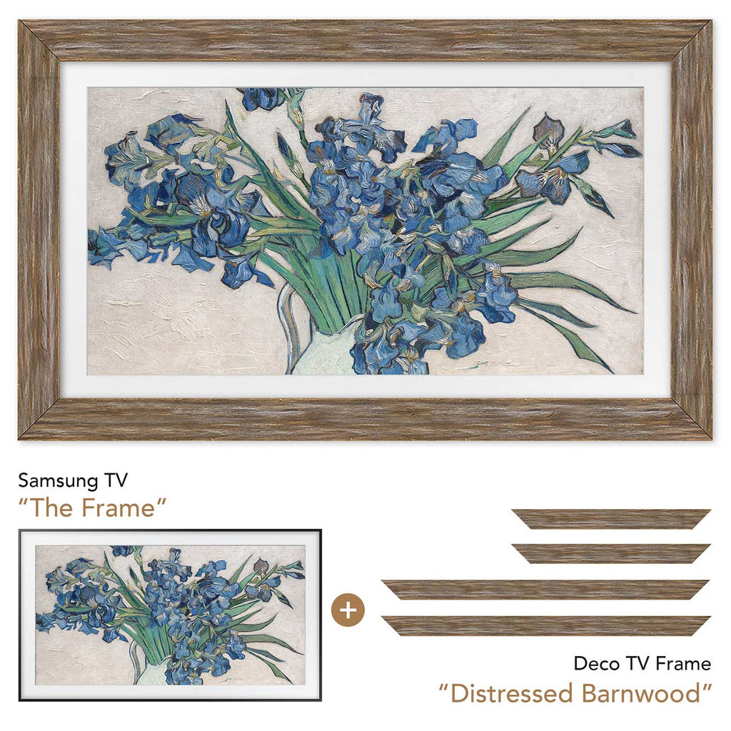 Frame My TV Samsung The Frame  32" Premiere Frame In Distressed Barnwood - FRM-SF-D4130-32 - image 6