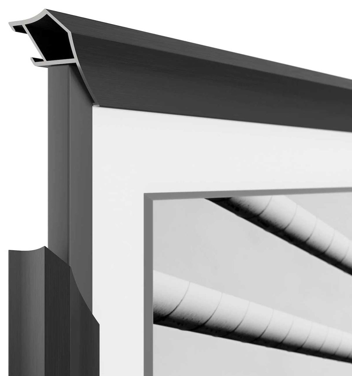 Frame My TV Samsung The Frame  32" Alloy Prismatic Frame In Anodized Black - FRM-AL-PR-BLK-32 - image 1