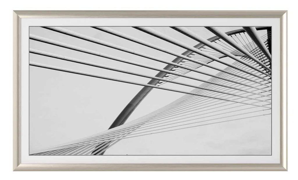 Frame My TV Samsung The Frame  50" Alloy Prismatic Frame In German Silver - FRM-AL-PR-GLS-50 - image 2