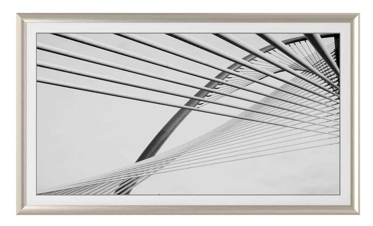 Frame My TV Samsung The Frame  50" Alloy Prismatic Frame In German Silver - FRM-AL-PR-GLS-50 - image 2