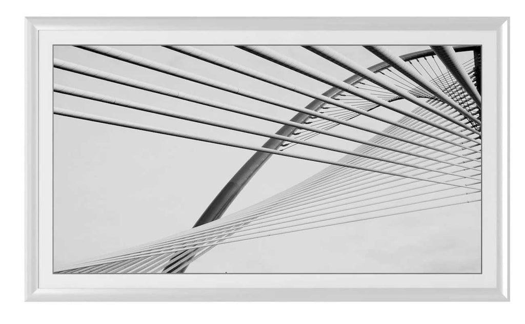Frame My TV Samsung The Frame  32" Alloy Prismatic Frame In Pure White - FRM-AL-PR-WHT-32 - image 2