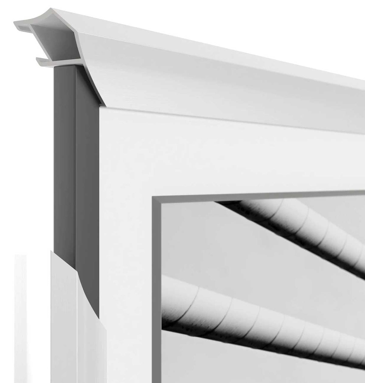 Frame My TV Samsung The Frame  32" Alloy Prismatic Frame In Pure White - FRM-AL-PR-WHT-32 - image 1