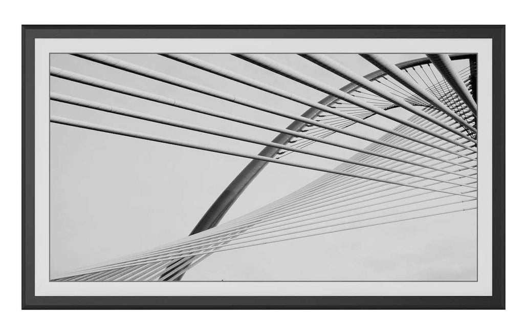 Frame My TV Samsung The Frame  75" Alloy Scoop Frame In Anodized Black - FRM-AL-SC-BLK-75 - image 2
