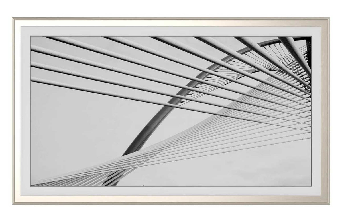 Frame My TV Samsung The Frame  50" Alloy Scoop Frame In German Silver - FRM-AL-SC-GSL-50 - image 2
