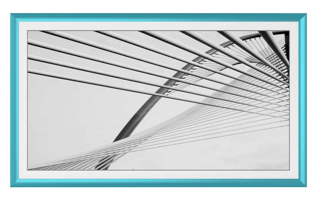 Frame My TV Samsung The Frame  55" Alloy Prismatic Frame In Caribbean Turquoise - FRM-AL-PR-TURQ-55 - image 2