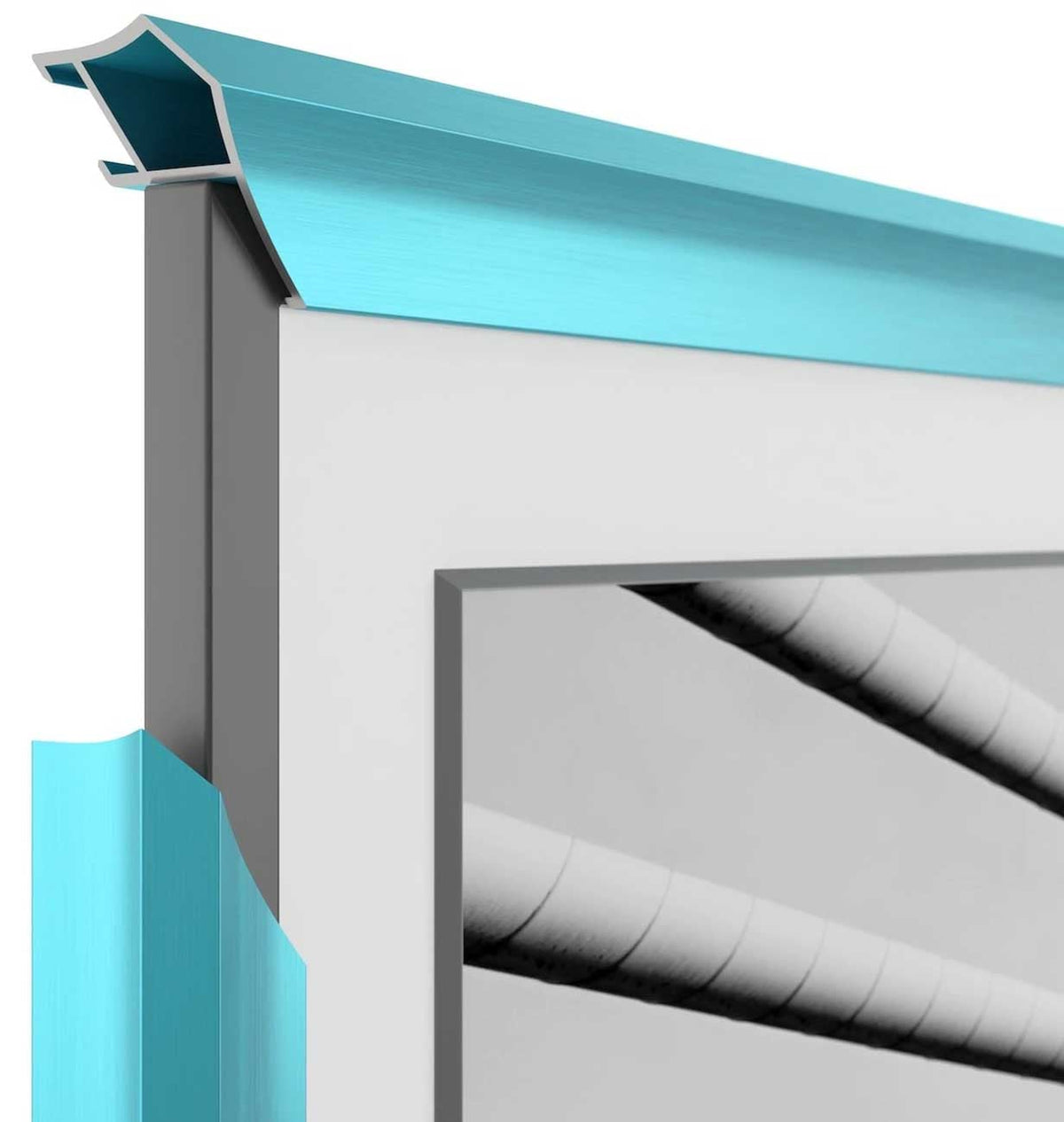 Frame My TV Samsung The Frame  55" Alloy Prismatic Frame In Caribbean Turquoise - FRM-AL-PR-TURQ-55 - image 1