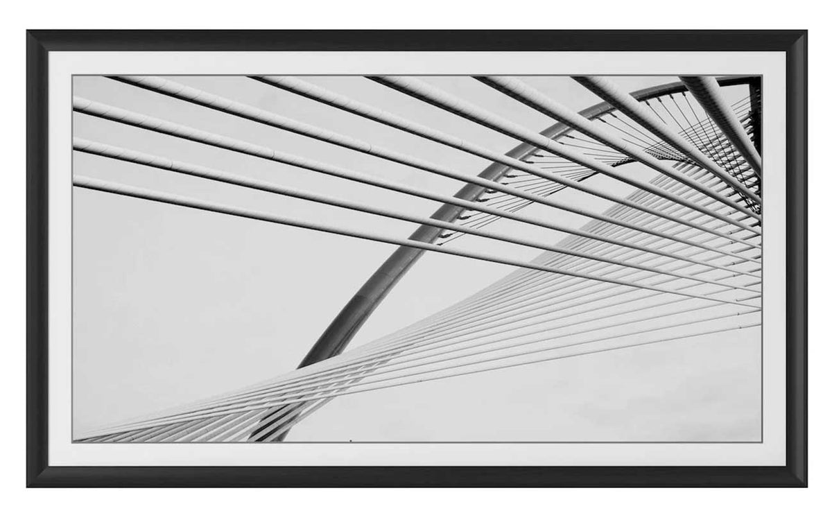 Frame My TV Samsung The Frame  65" Alloy Prismatic Frame In Anodized Black - FRM-AL-PR-BLK-65 - image 2
