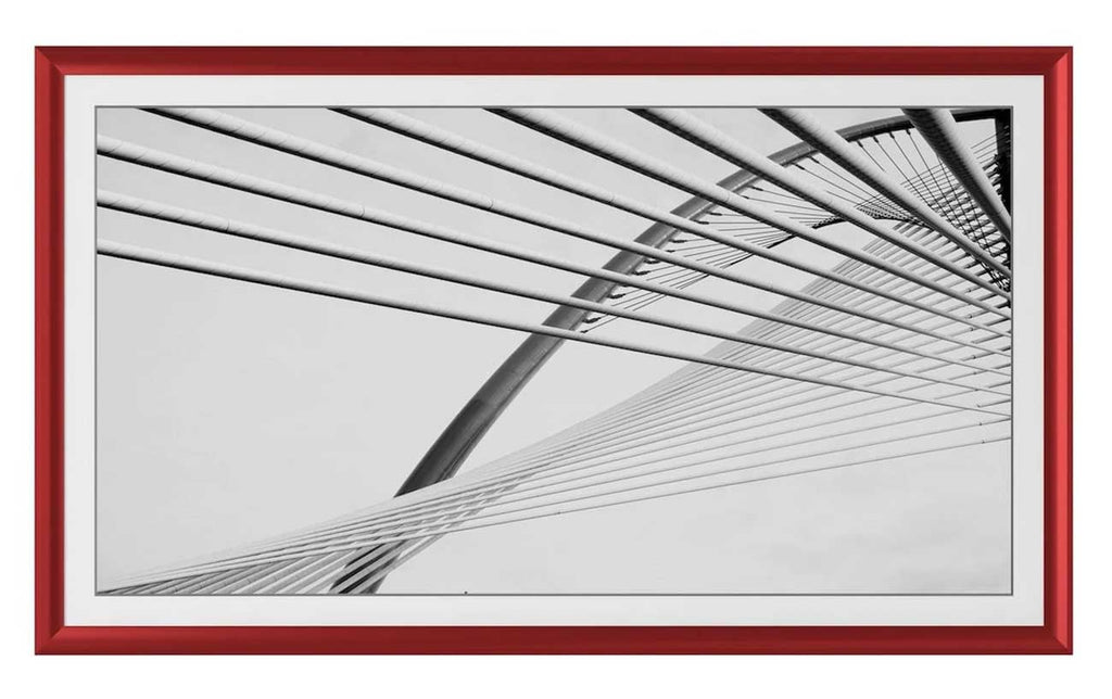 Frame My TV Samsung The Frame  65" Alloy Prismatic Frame In Candy Apple Red - FRM-AL-PR-RED-65 - image 2