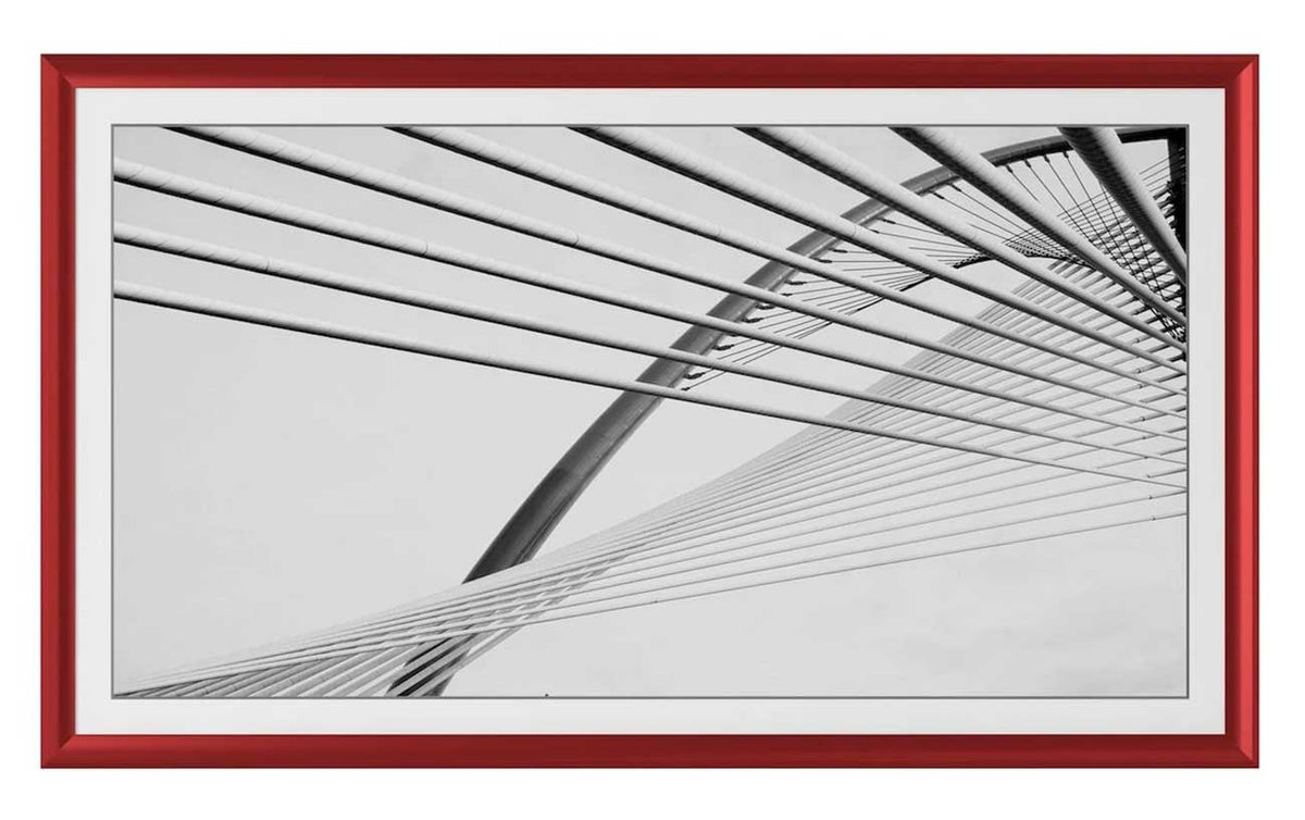 Frame My TV Samsung The Frame  65" Alloy Prismatic Frame In Candy Apple Red - FRM-AL-PR-RED-65 - image 2