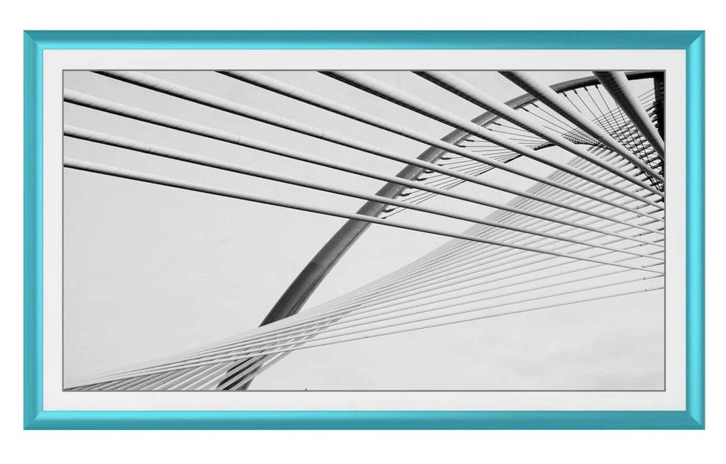 Frame My TV Samsung The Frame  75" Alloy Prismatic Frame In Caribbean Turquoise - FRM-AL-PR-TURQ-75 - image 2