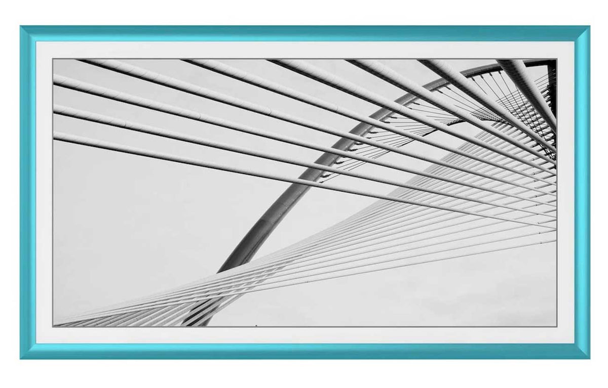 Frame My TV Samsung The Frame  75" Alloy Prismatic Frame In Caribbean Turquoise - FRM-AL-PR-TURQ-75 - image 2