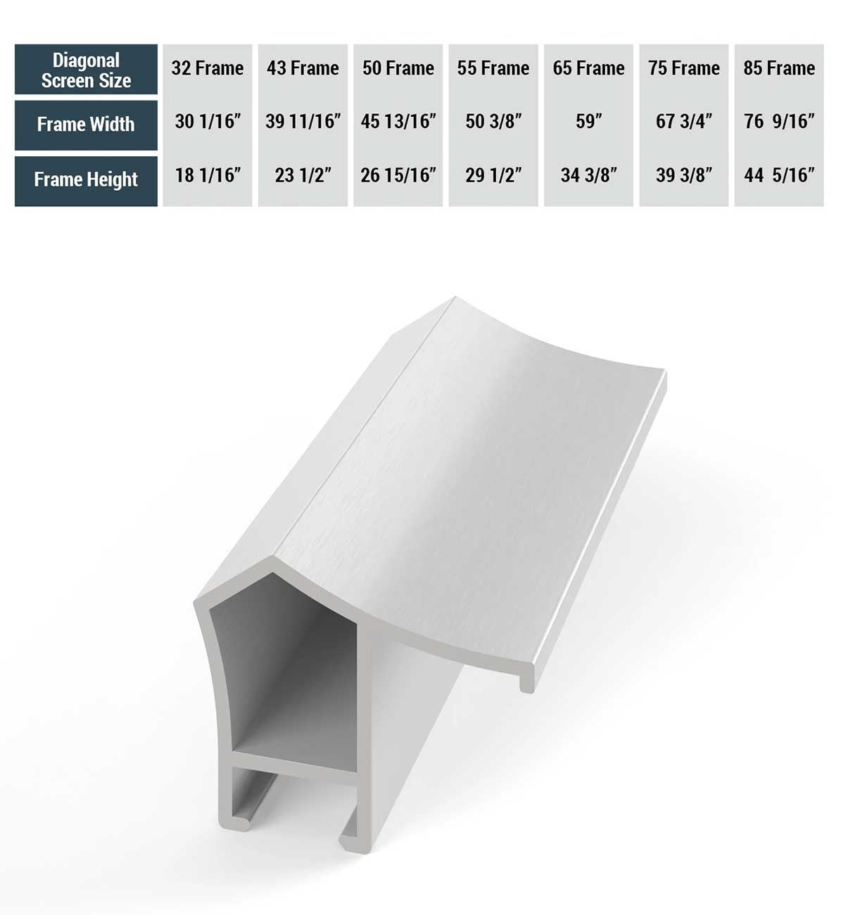 Frame My TV Samsung The Frame  75" Alloy Prismatic Frame In Pure White - FRM-AL-PR-WHT-75 - image 5
