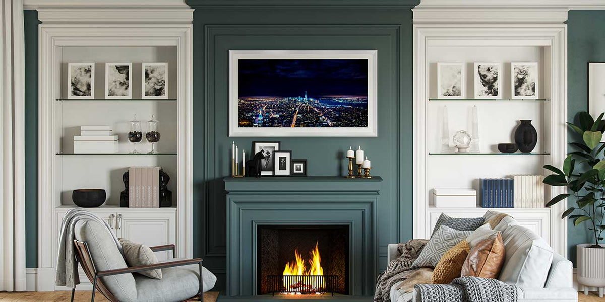 Frame My TV Samsung The Frame  75" Alloy Prismatic Frame In Pure White - FRM-AL-PR-WHT-75 - image 7