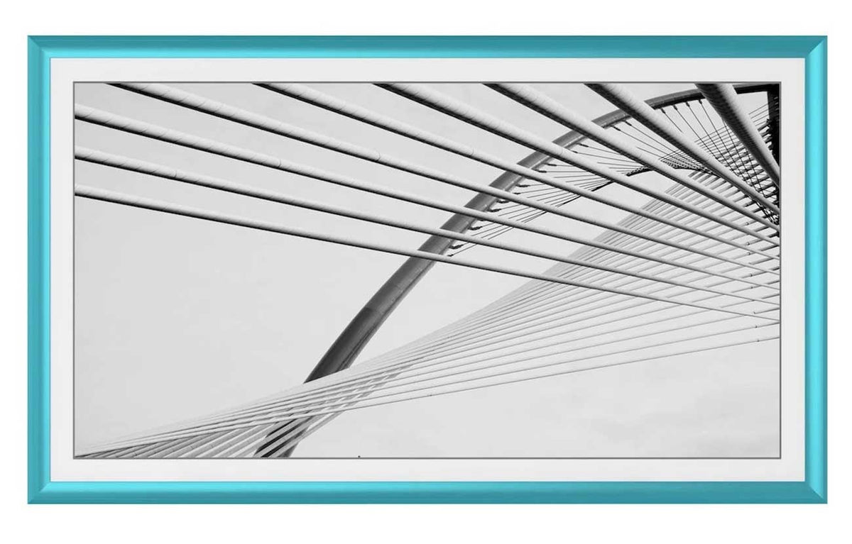 Frame My TV Samsung The Frame  85" Alloy Prismatic Frame In Caribbean Turquoise - FRM-AL-PR-TURQ-85 - image 2