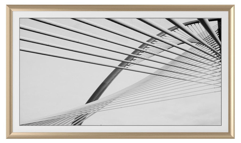 Frame My TV Samsung The Frame  85" Alloy Prismatic Frame In Pale Gold - FRM-AL-PR-GLD-85 - image 2