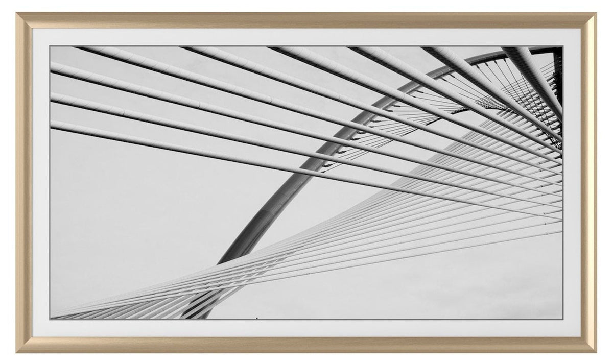 Frame My TV Samsung The Frame  85" Alloy Prismatic Frame In Pale Gold - FRM-AL-PR-GLD-85 - image 2