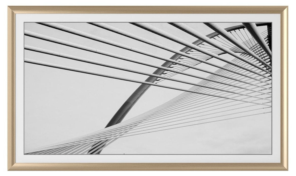 Frame My TV Samsung The Frame  50" Alloy Prismatic Frame In Pale Gold - FRM-AL-PR-GLD-50 - image 2