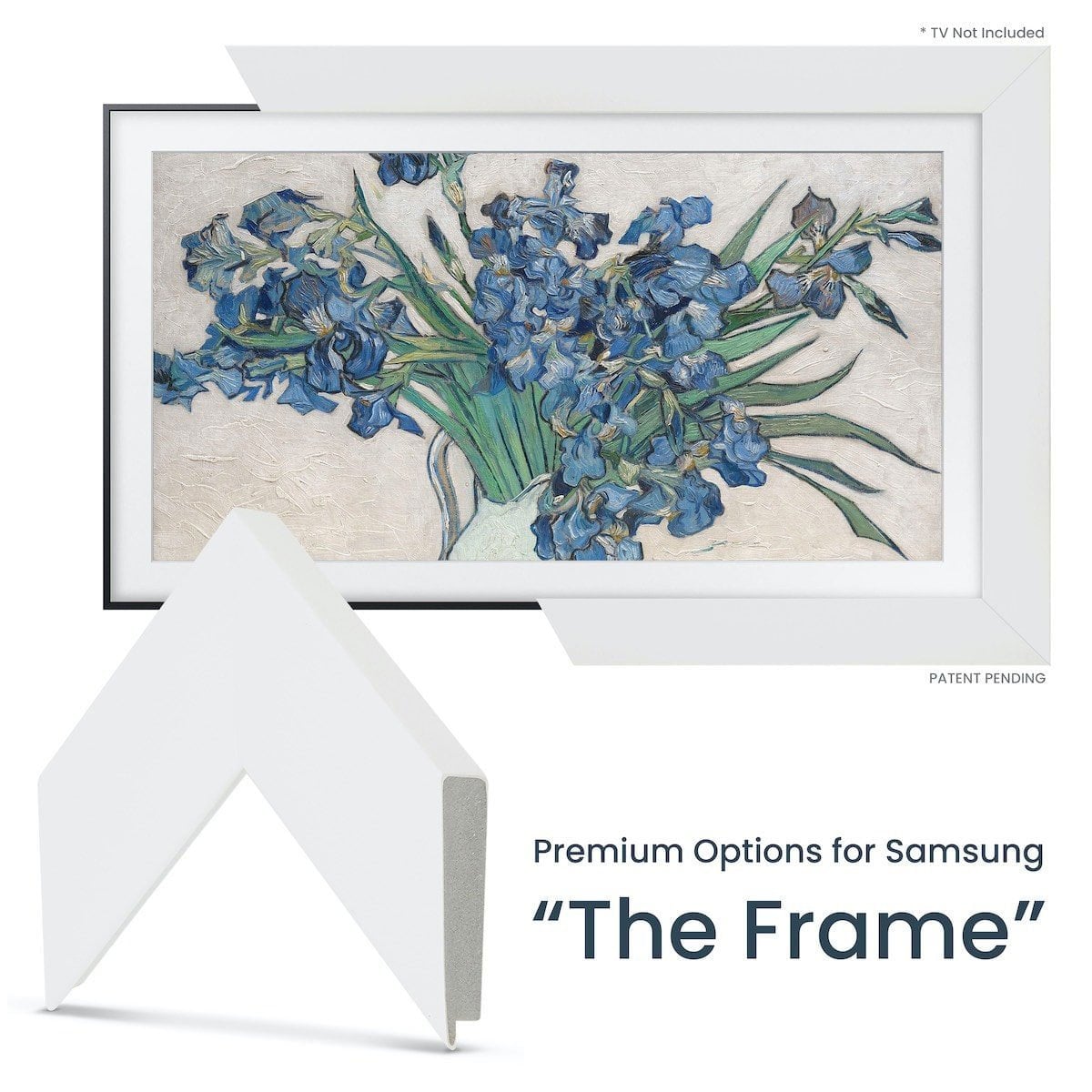 Frame My TV Samsung The Frame  55" Premiere Frame In Gloss White - FRM-SF-D4001-55 - image 2