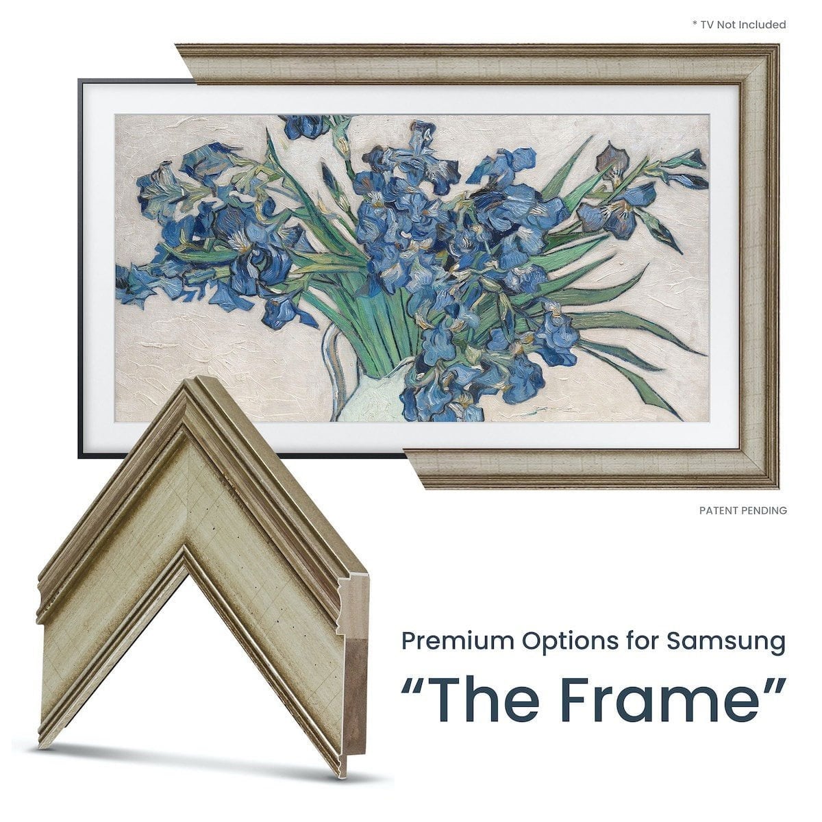 Frame My TV Samsung The Frame  85" Premiere Frame In Champagne - FRM-SF-D5180-85 - image 2