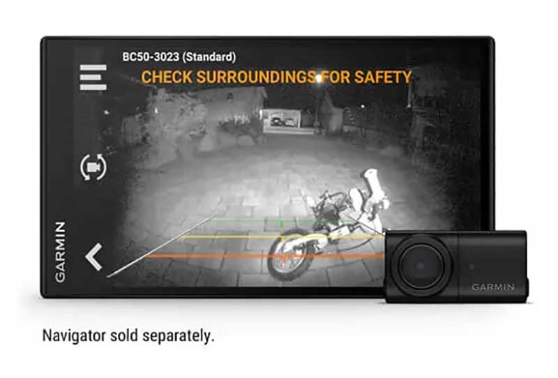 Garmin BC 50 With Night Vision Wireless Backup Camera w/ License Plate Mount & Bracket Mount - 010-02610- - image 5