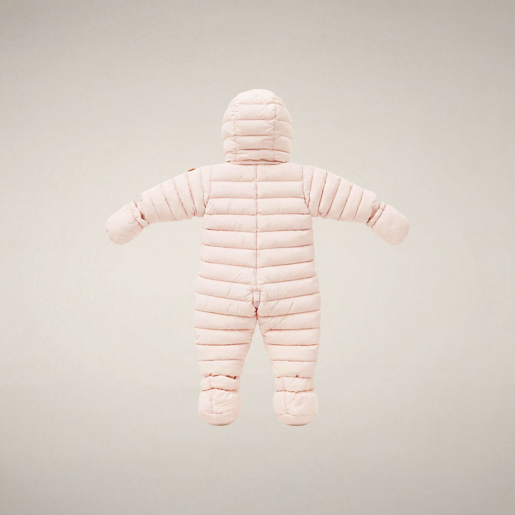 Unisex Baby Padded Overall Storm in Whisper Pink