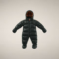 Unisex Baby Padded Overall Shell in Nori Green