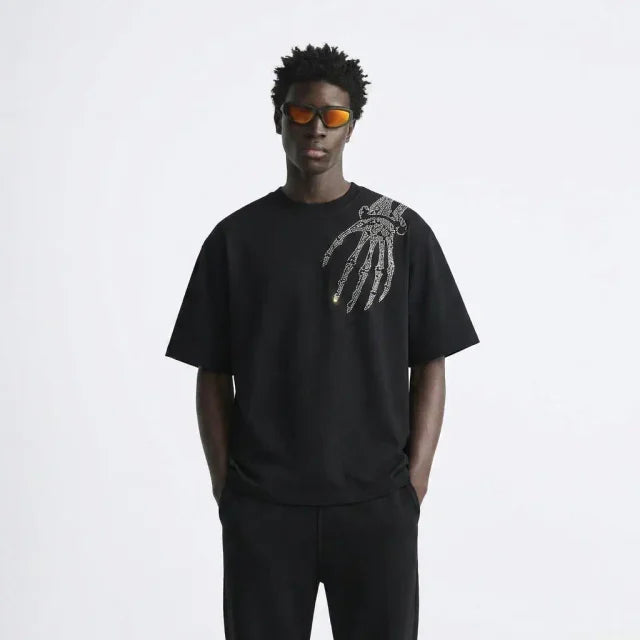 VYBES Skeleton Hand Tee