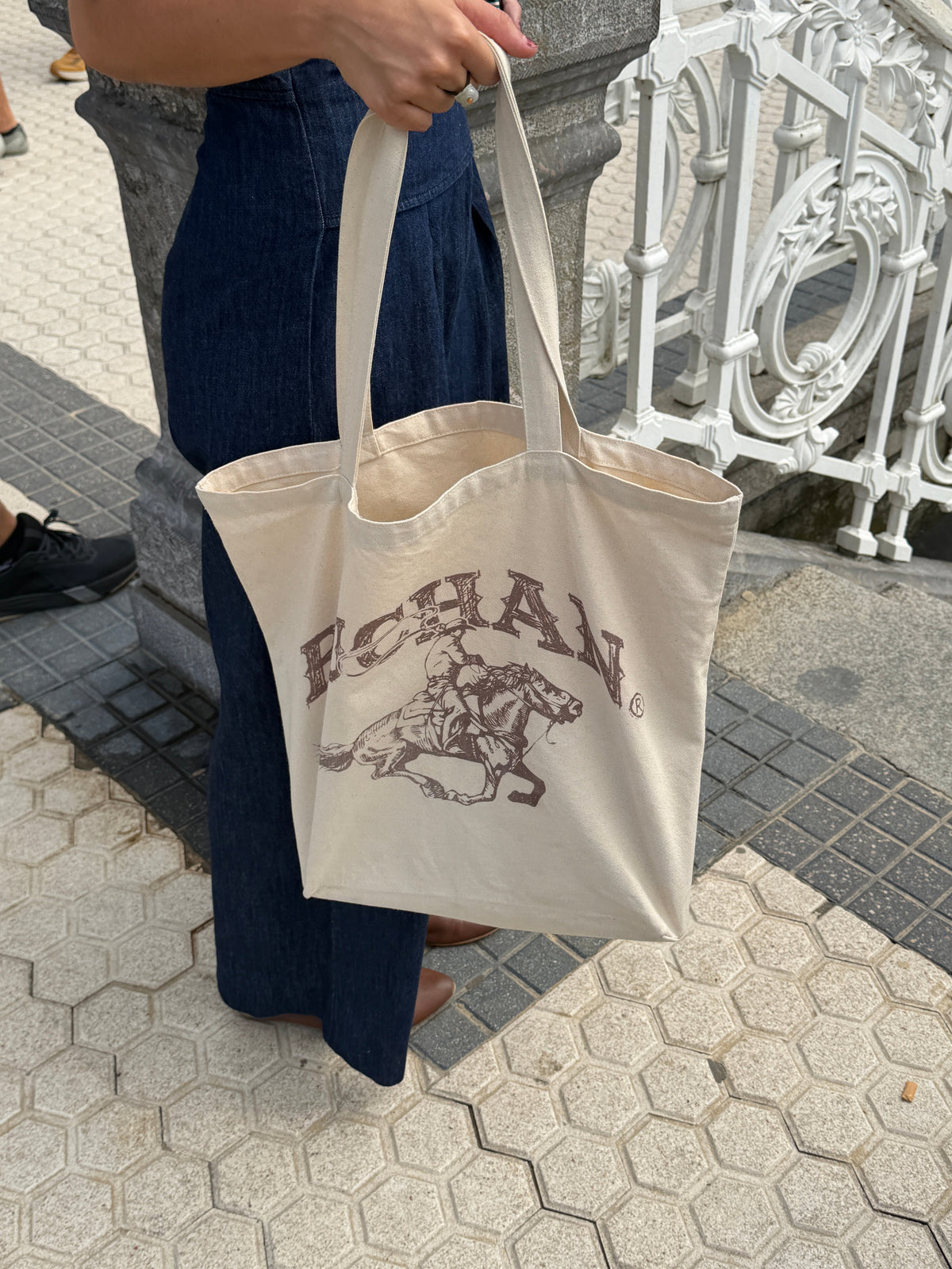 Horse Tote Bag - Natural